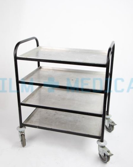 Hospital Trolley Rectangular 4 Tier